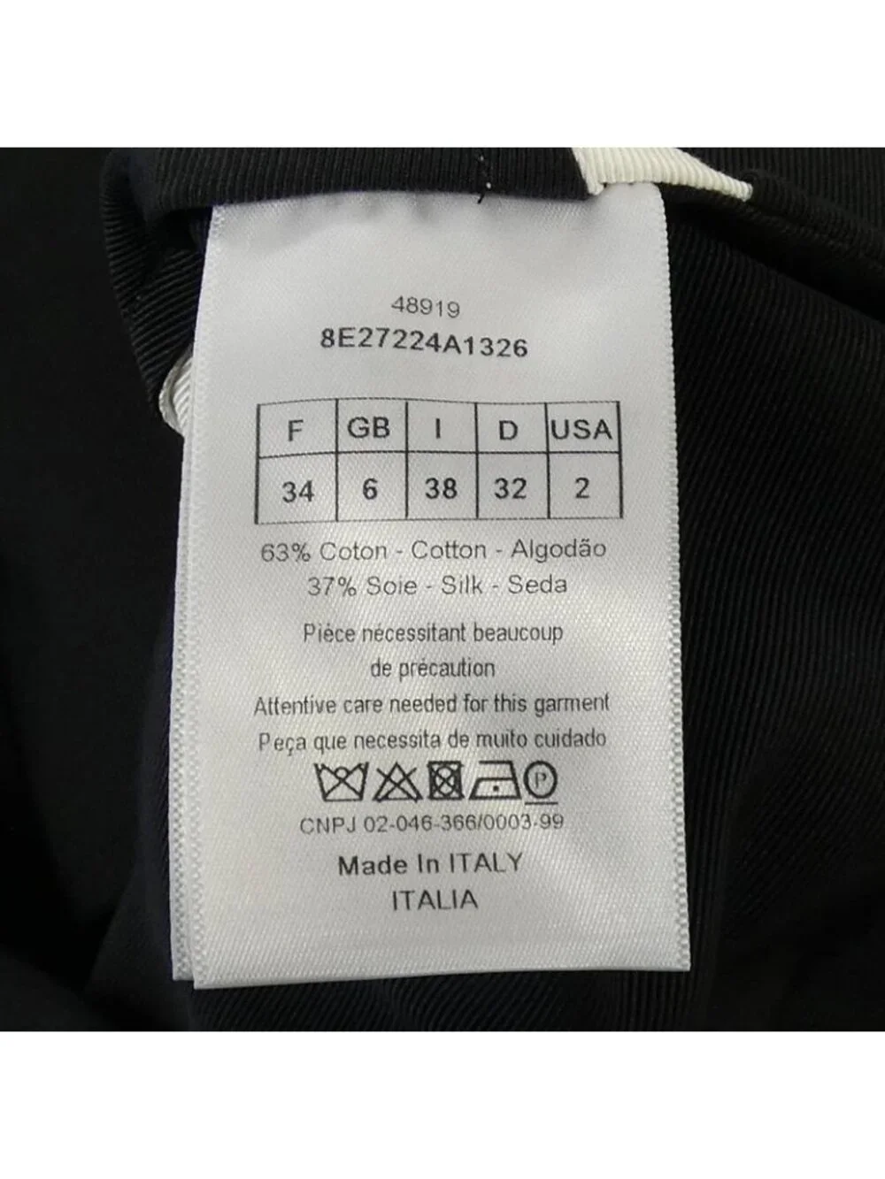 Dior Jacket Black